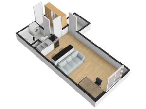 Pronájem bytu 1+kk, Praha - Hostivař, Hostivařská, 29 m2