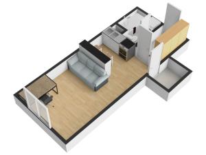 Pronájem bytu 1+kk, Praha - Hostivař, Hostivařská, 29 m2