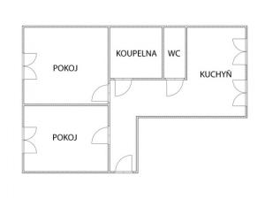 Prodej bytu 2+1, Karlovy Vary, K. Čapka, 56 m2