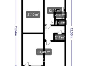 Prodej bytu 3+1, Teplice - Trnovany, Bohuslava Martinů, 81 m2