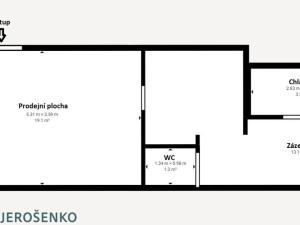 Pronájem obchodního prostoru, Mukařov - Srbín, Kutnohorská, 36 m2