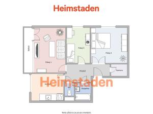 Pronájem bytu 3+1, Orlová - Lutyně, Okružní, 70 m2