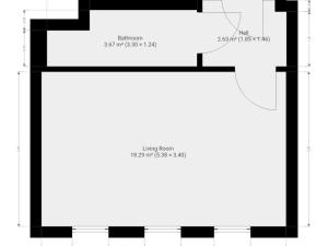 Pronájem bytu 1+kk, Praha - Vinohrady, Perucká, 26 m2