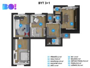 Prodej bytu 3+1, Šumperk, Čsl. armády, 103 m2