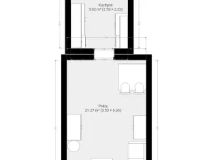 Pronájem bytu 1+1, Brno, Körnerova, 32 m2