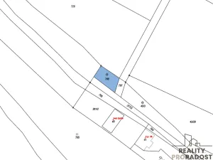 Prodej zahrady, Nestrašovice, 810 m2