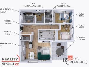 Prodej rodinného domu, Městečko Trnávka, 120 m2