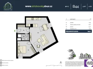 Prodej bytu 2+kk, Praha, Střížkovská, 66 m2