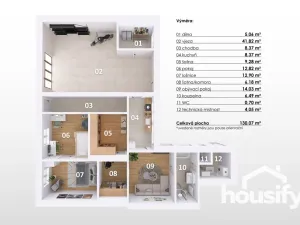 Prodej rodinného domu, Bořetice, 82 m2