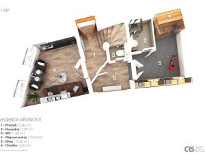 Prodej rodinného domu, Praha - Vršovice, Na stráni, 72 m2