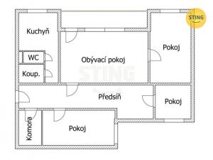 Prodej bytu 4+1, Ostrava - Dubina, 75 m2