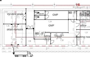 Pronájem výrobních prostor, Dobříč, 226 m2