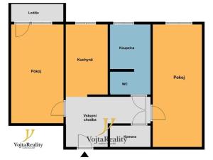 Pronájem bytu 2+1, Olomouc - Nová Ulice, Brněnská, 45 m2
