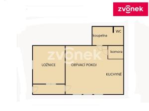 Pronájem bytu 2+kk, Uherské Hradiště - Mařatice, Na Zápovědi, 39 m2
