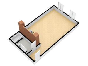 Pronájem bytu 1+kk, Praha - Karlín, Křižíkova, 49 m2