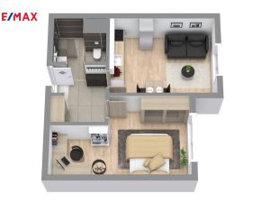 Pronájem bytu 2+kk, Brno - Židenice, Bořetická, 44 m2