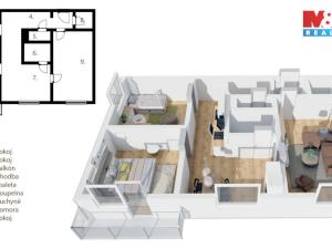 Prodej bytu 3+1, Praha - Braník, Nad lesním divadlem, 71 m2