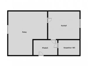 Prodej bytu 1+1, Ústí nad Labem - Neštěmice, Na Výšině, 36 m2