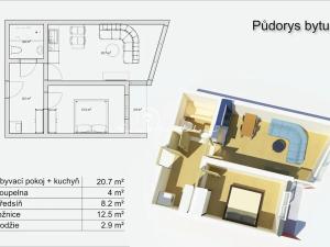 Prodej bytu 2+kk, České Budějovice, Staroměstská, 49 m2