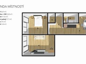Prodej bytu 2+1, Chomutov, Kundratická, 49 m2