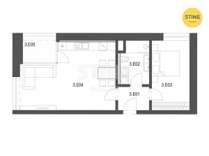 Prodej bytu 2+kk, Ostrava, Na Burni, 56 m2