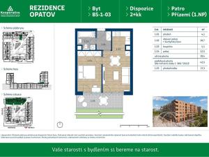 Pronájem bytu 2+kk, Praha - Chodov, Líbalova, 42 m2