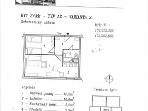 Pronájem bytu 2+kk, Praha - Petrovice, Morseova, 43 m2