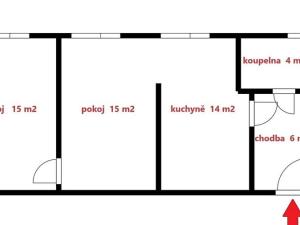 Pronájem bytu 2+1, Soběslav, Žižkova, 54 m2