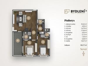 Prodej bytu 3+kk, Teplice, U Nových lázní, 92 m2