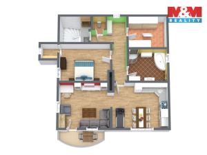 Prodej bytu 2+1, Teplice, Jugoslávská, 91 m2