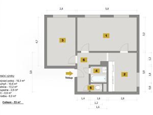 Prodej bytu 2+1, Praha - Střížkov, K Šafránce, 53 m2
