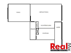 Pronájem bytu 2+kk, Brno - Veveří, Zahradníkova, 50 m2
