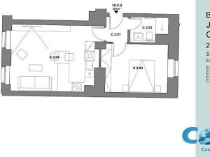 Pronájem bytu 2+kk, Praha - Žižkov, Tachovské náměstí, 43 m2