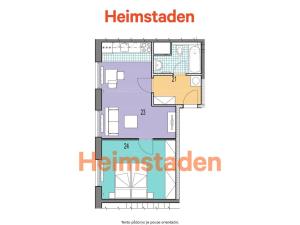 Pronájem bytu 2+kk, Karviná - Nové Město, Řecká, 42 m2