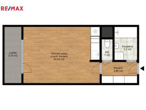 Prodej bytu 1+kk, Ostrava - Zábřeh, Čujkovova, 30 m2