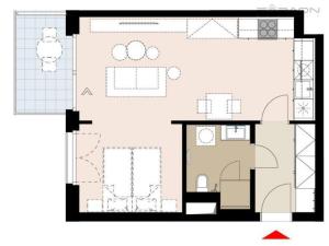 Prodej bytu 1+kk, Praha - Žižkov, U Viktorie, 49 m2