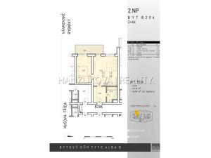 Pronájem bytu 2+kk, České Budějovice - České Budějovice 2, 49 m2