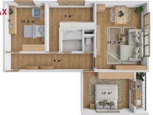 Pronájem bytu 3+1, Hradec Králové - Pražské Předměstí, Gebauerova, 70 m2