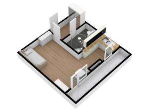 Pronájem bytu 1+kk, Praha - Krč, Milevská, 32 m2