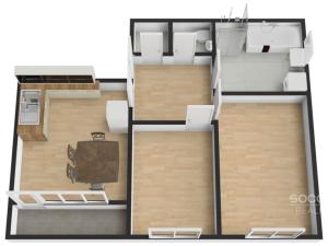 Pronájem bytu 3+kk, Praha - Řepy, Makovského, 68 m2