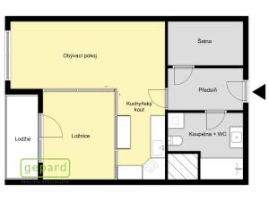 Prodej bytu 2+kk, Praha - Troja, Hnězdenská, 43 m2