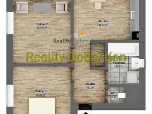 Pronájem bytu 2+1, Opava, Přerovecká, 67 m2