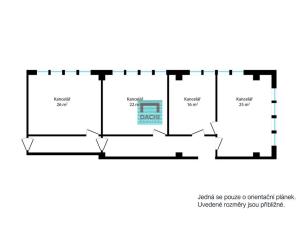 Pronájem kanceláře, Olomouc, Wellnerova, 16 m2