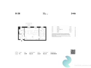 Prodej bytu 2+kk, České Budějovice - České Budějovice 5, 53 m2