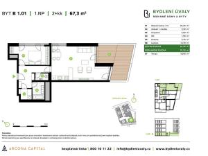 Prodej bytu 2+kk, Úvaly, Škvorecká, 70 m2