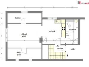 Pronájem bytu 2+kk, Záryby, 58 m2