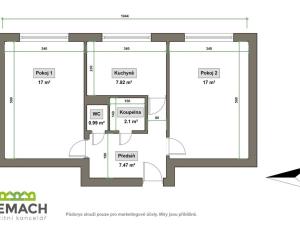 Pronájem bytu 2+1, Uherské Hradiště, Mánesova, 54 m2