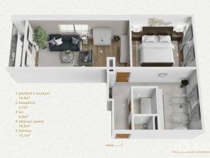 Prodej bytu 2+1, Bukovany, 52 m2