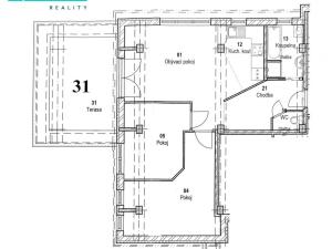 Pronájem bytu 3+kk, Olomouc - Nová Ulice, Bacherova, 70 m2