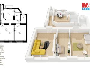 Prodej bytu 3+1, Ostrava - Moravská Ostrava, Chelčického, 104 m2